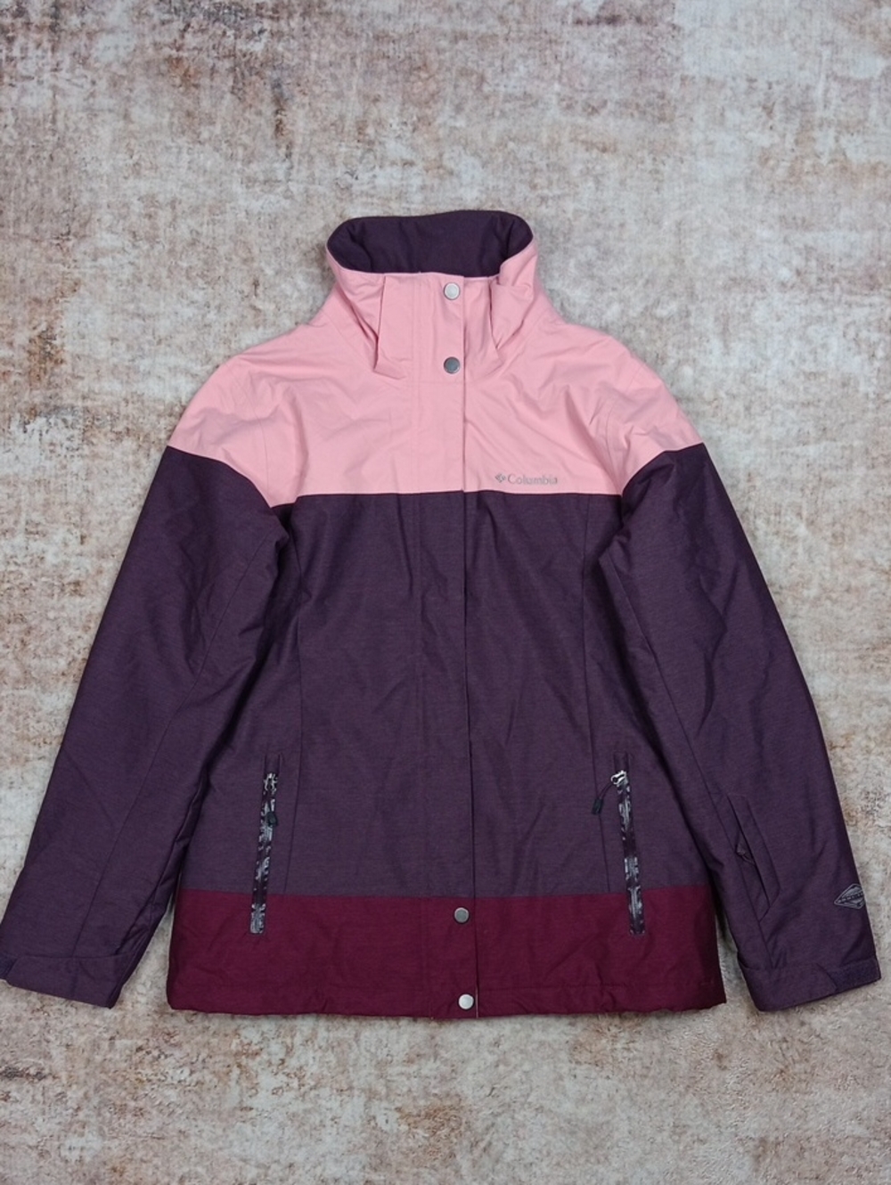 Columbia Pink Purple Coat Warm Winter Insulated Ski Jacket Womens Medium